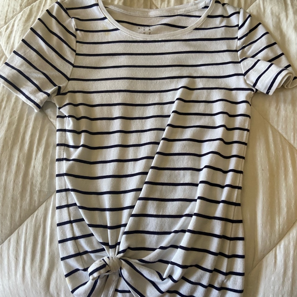 Stripped short sleeve